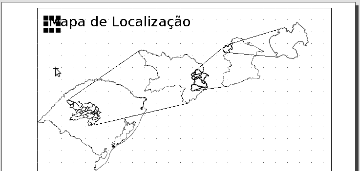 Texto inserido no Mapa